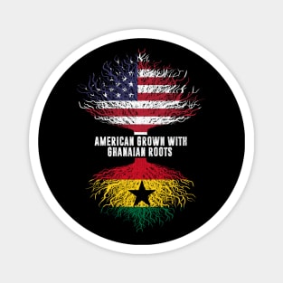 American Grown with Ghanaian Roots USA Flag Magnet